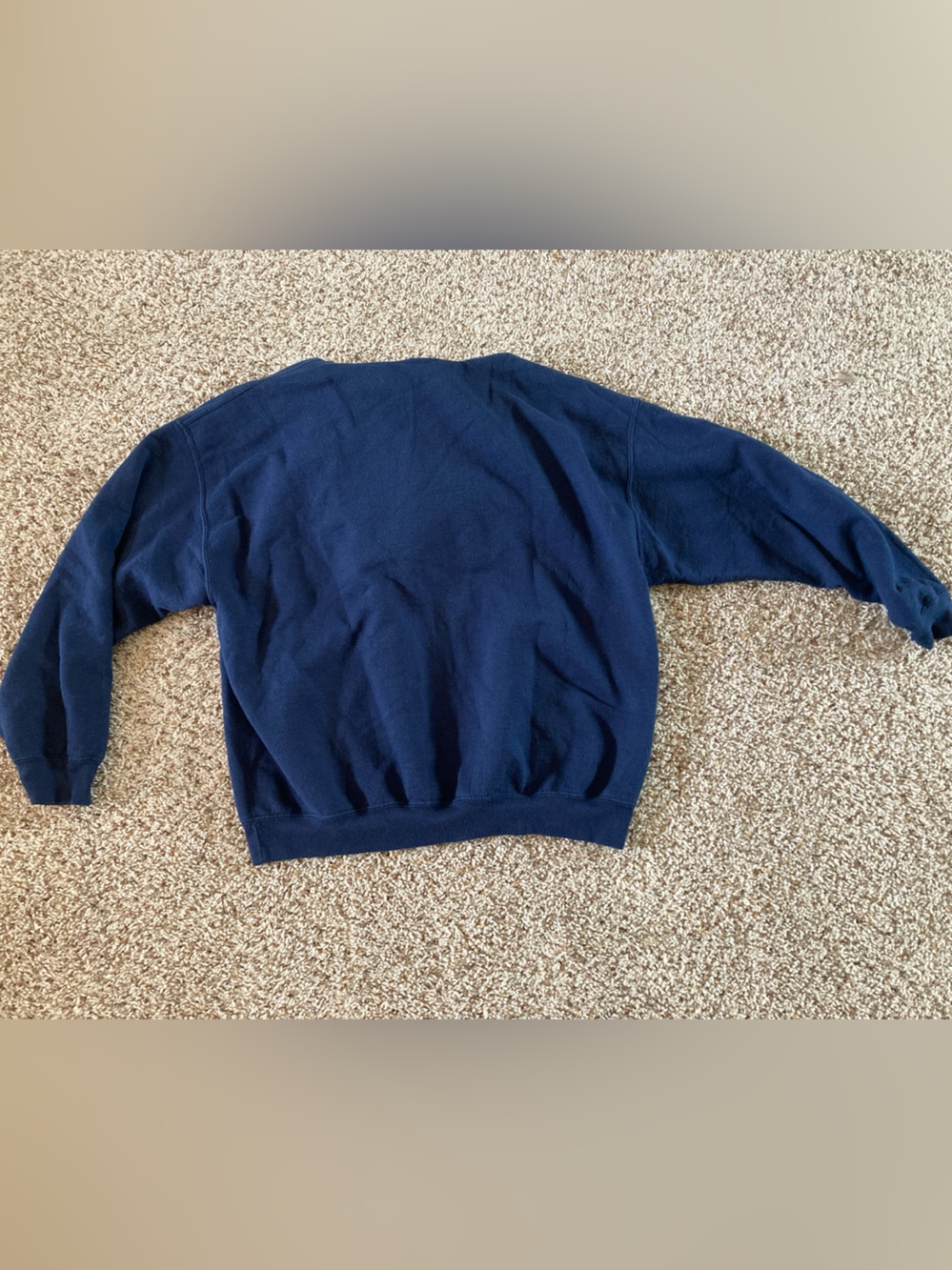 Detroit Sports Gildan Navy Hoodie with Red & White Graphic - Picture 4 of 4
